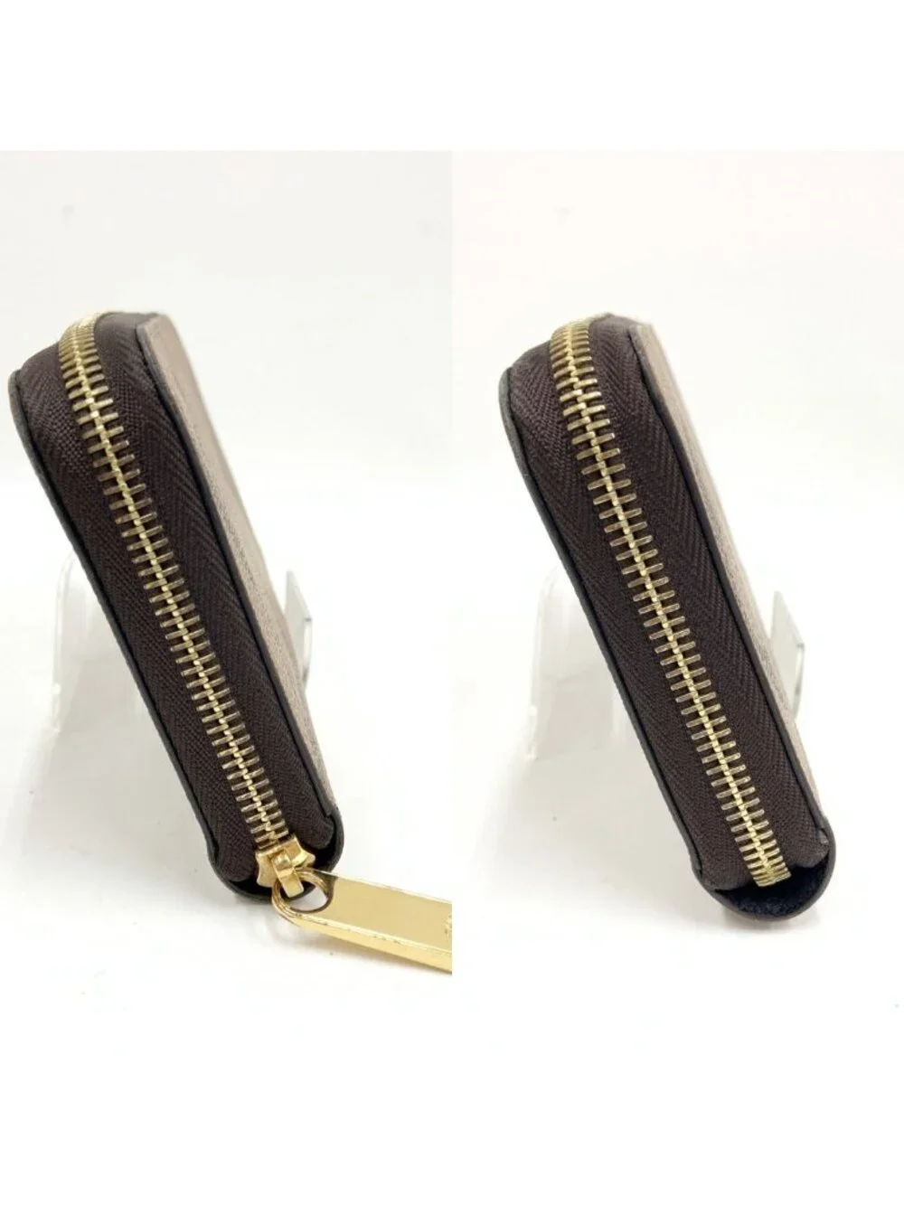 Louis Vuitton Giant Monogram Reverse Zippy Wallet Zip Around Brown